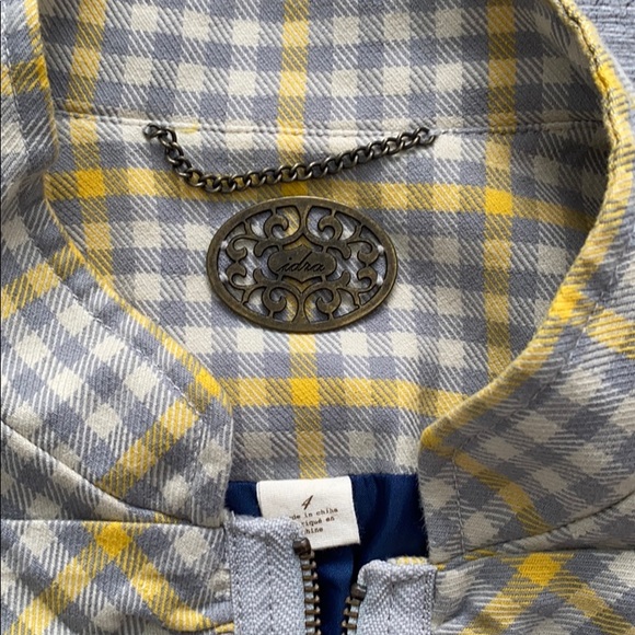 Anthropologie Yellow and Gray Jacket - Picture 2 of 3